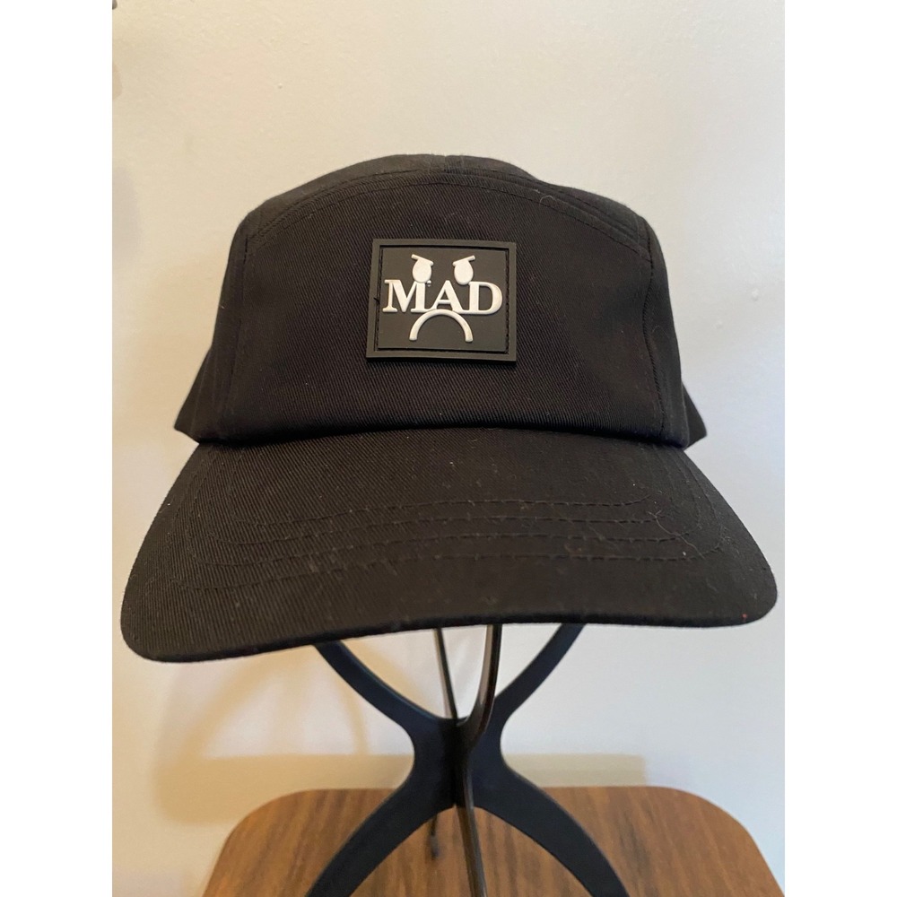 Fortune mad 5 panel cap adjustable urility buckle hook and loop closure